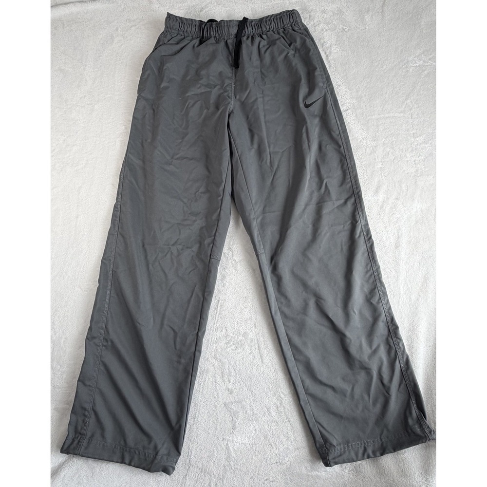 Nike Track Pants Men's Sz M Gray Dri-FIT Team Athletic Training Gym 37786-064